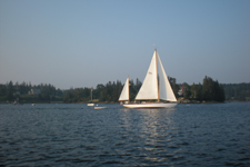 Entering Pulpit Harbor at Sunset August 17, 2009 Concordia #31 Owl