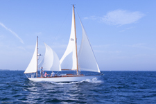 Full sail in Buzzards Bay Concordia #57 Javelin