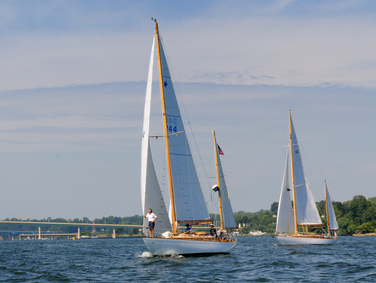 Lacerta and Saxon in the NSHoF Race, Annapolis Concordia #44 Lacerta